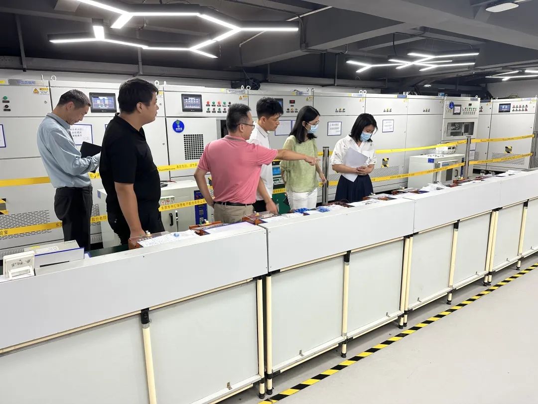 市市场监管局、市检验检测认证协会到东莞市中汇瑞德电子股份有限公司实地调研